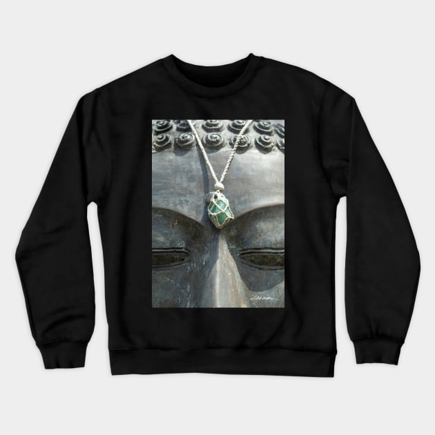 Serene Buddha Crewneck Sweatshirt by srwdesign